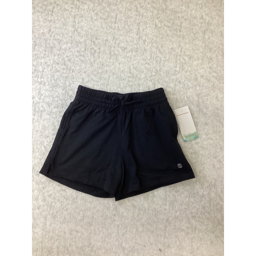 Balance‎ Collection Girls Black Athletic Shorts Size S 7/8 NWT 667507BK